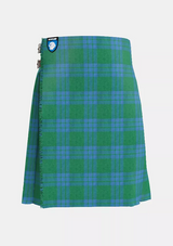 Traditional_Montgomery_Blue_Ancient_Tartan_kilt_front_image_with_pleated_design_and_adjustable_buckles_for_men