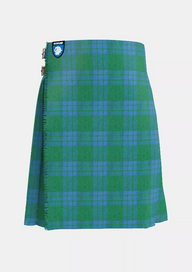 Traditional_Montgomery_Blue_Ancient_Tartan_kilt_front_image_with_pleated_design_and_adjustable_buckles_for_men