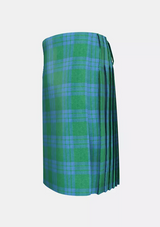 Traditional_Montgomery_Blue_Ancient_Tartan_kilt_left_image_with_pleated_design_and_adjustable_buckles_for_men