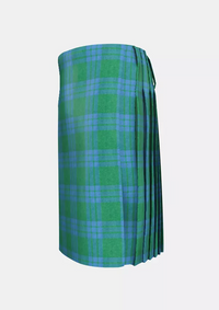 Traditional_Montgomery_Blue_Ancient_Tartan_kilt_left_image_with_pleated_design_and_adjustable_buckles_for_men