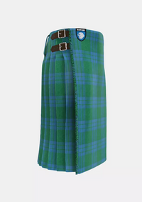 Traditional_Montgomery_Blue_Ancient_Tartan_kilt_right_image_with_pleated_design_and_adjustable_buckles_for_men
