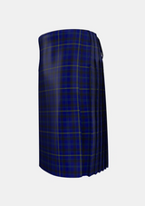 Traditional_Moon_New_Maldon_Surrey_Tartan_2744_kilt_left_image_with_pleated_design_and_adjustable_buckles_for_men