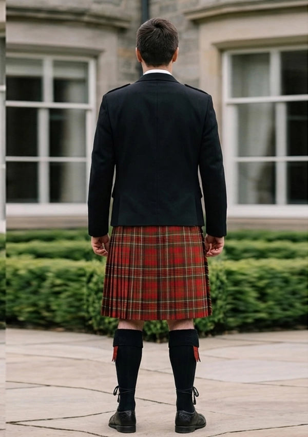Traditional_Morrison_Clan_tartan_998_Kilt_and_Argyle_Jacket_Kilt_Outfit_back_image