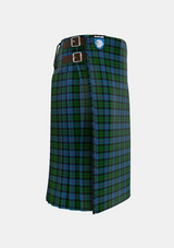 Traditional_Morrison_Society_Tartan_1083_kilt_right_image_with_pleated_design_and_adjustable_buckles_for_men