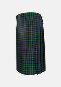 Traditional_Mowat_2_Tartan_258_kilt_left_image_with_pleated_design_and_adjustable_buckles_for_men