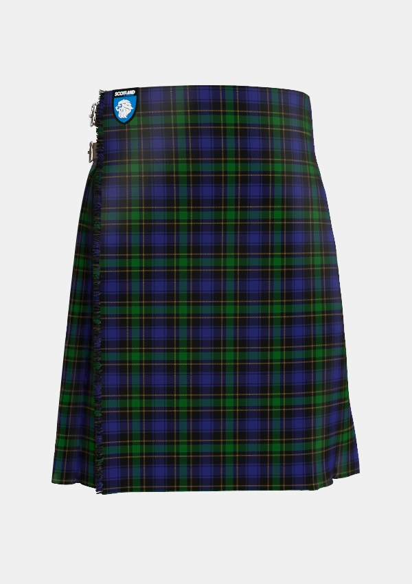 Traditional_Mowat_Clans_Originaux_Tartan_236_kilt_front_image_with_pleated_design_and_adjustable_buckles_for_men