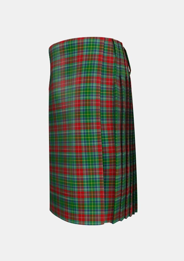 Traditional_Muirhead_2_Tartan_3099_kilt_left_image_with_pleated_design_and_adjustable_buckles_for_men