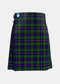 Traditional_Mulholland_Tartan_kilt_front_image_with_pleated_design_and_adjustable_buckles_for_men
