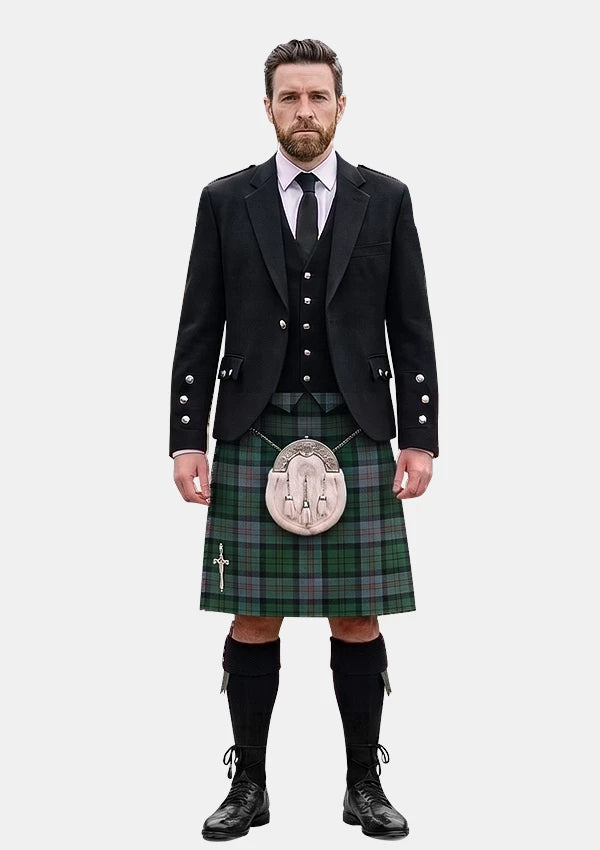 Traditional_Munster_Tartan_4061_Kilt_and_Argyle_Jacket_Kilt_Outfits_front_image