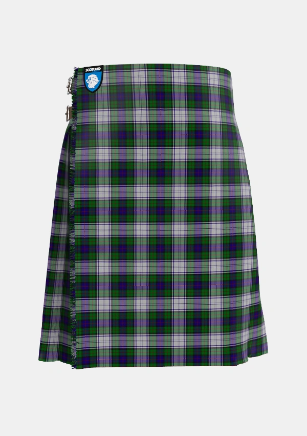 Traditional_Murray_of_Atholl_Dress_Tartan_1363_kilt_front_image_with_pleated_design_and_adjustable_buckles_for_men