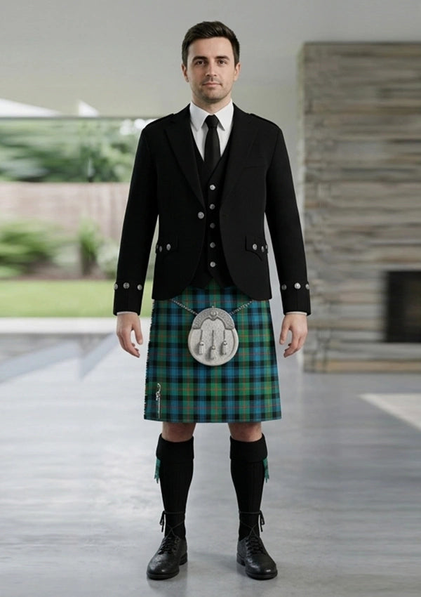 Traditional_Murray_tartan_Kilt_and_Argyle_Jacket_Kilt_Outfit_front_image