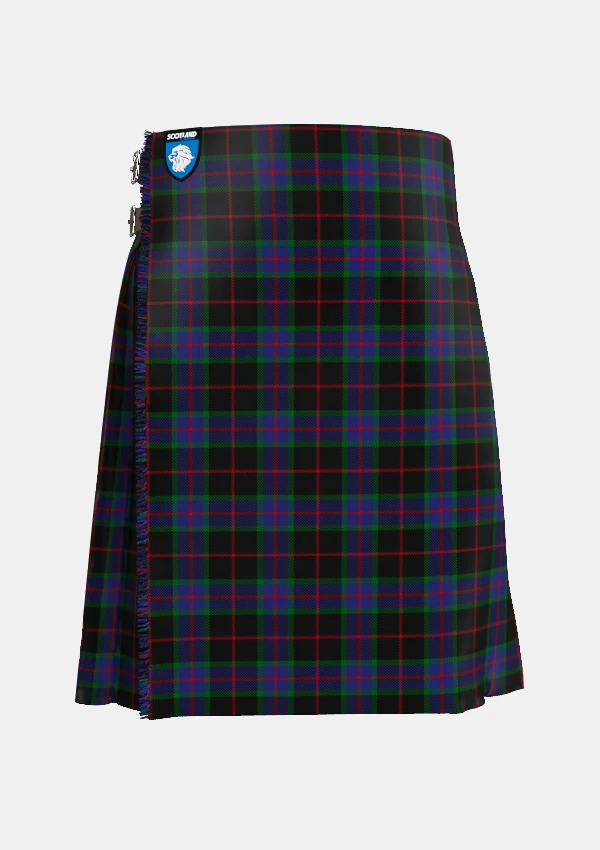 Traditional_Nairn_Tartan_kilt_1331_front_image_with_pleated_design_and_adjustable_buckles_for_men