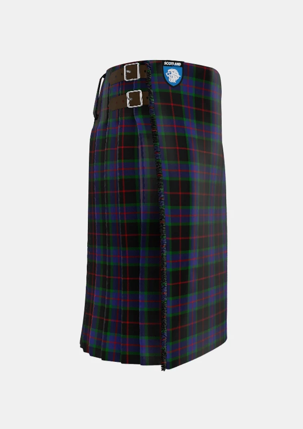 Traditional_Nairn_Tartan_kilt_1331_right_image_with_pleated_design_and_adjustable_buckles_for_men