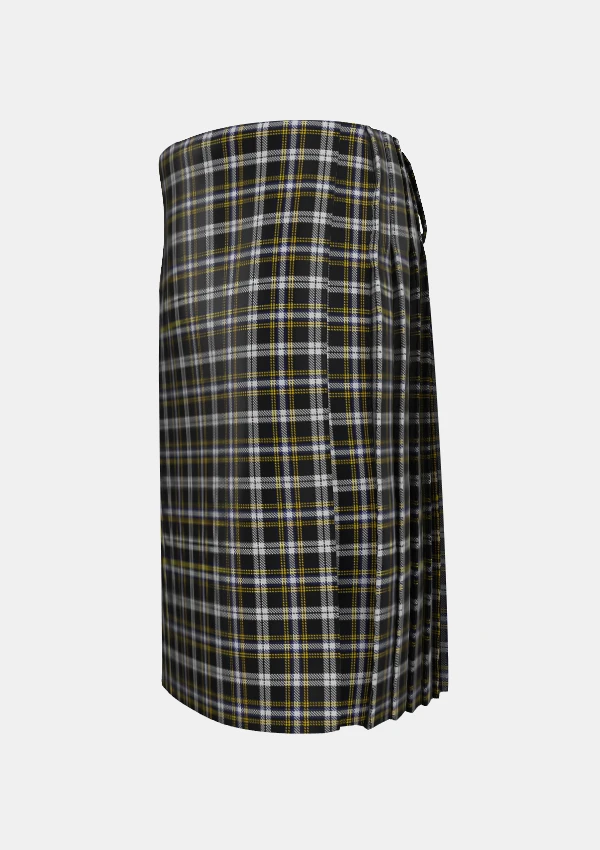 Traditional_Newcastle_Tartan_kilt_3984_left_image_with_pleated_design_and_adjustable_buckles_for_men