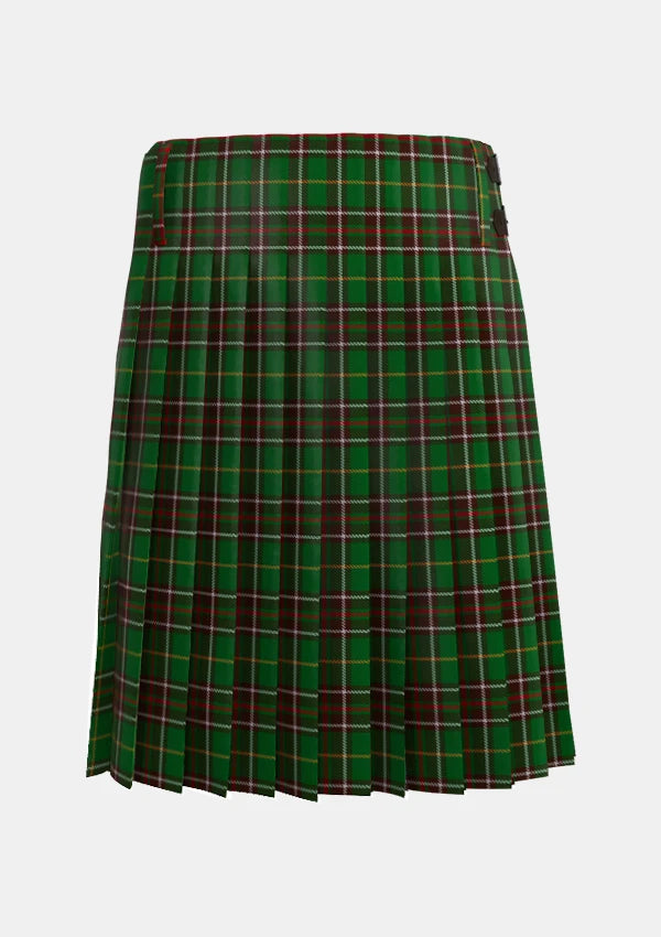 Traditional_Newfoundland_Tartan_kilt_back_image_with_pleated_design_and_adjustable_buckles_for_men