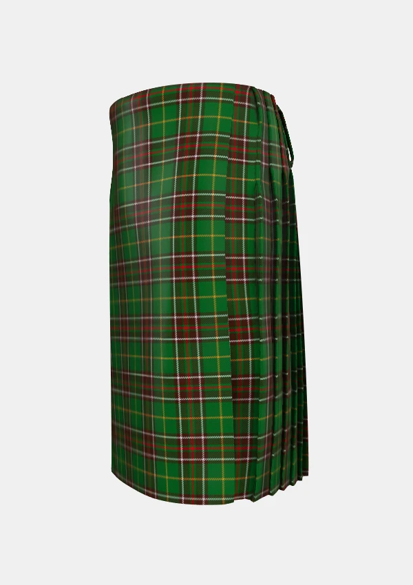Traditional_Newfoundland_Tartan_kilt_left_image_with_pleated_design_and_adjustable_buckles_for_men