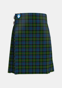 Traditional_Newlands_of_Lauriston_Tartan_2175_kilt_front_image_with_pleated_design_and_adjustable_buckles_for_men
