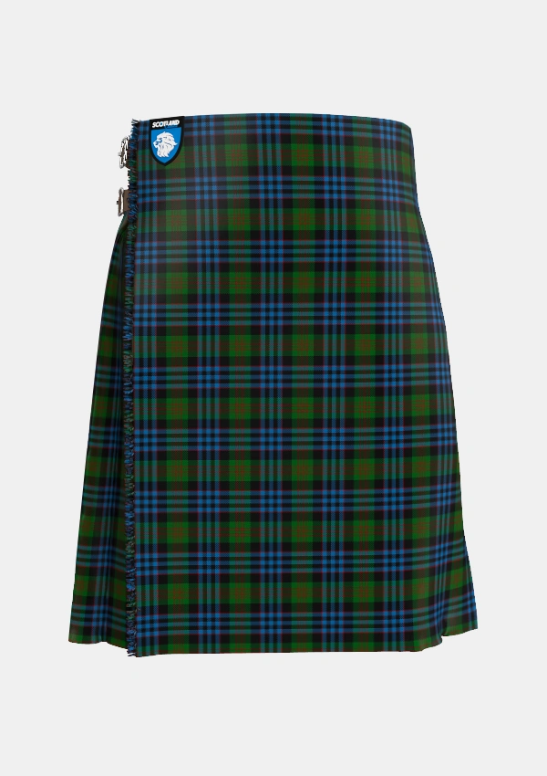 Traditional_Newlands_of_Lauriston_Tartan_2175_kilt_front_image_with_pleated_design_and_adjustable_buckles_for_men