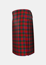 Traditional_Nicolson_MacNicol_Tartan_498_kilt_left_image_with_pleated_design_and_adjustable_buckles_for_men