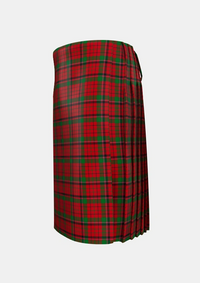 Traditional_Nicolson_McIan_Tartan_1004_kilt_left_image_with_pleated_design_and_adjustable_buckles_for_men
