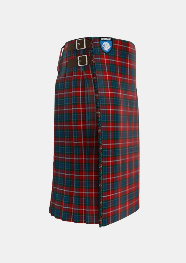 Traditional_Nicolson_of_Lewis_Tartan_7810_kilt_right_image_with_pleated_design_and_adjustable_buckles_for_men