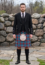 Traditional_Norwegian_Centennial_Tartan_6689_Kilt_and_Argyle_Jacket_Kilt_Outfit_front_image