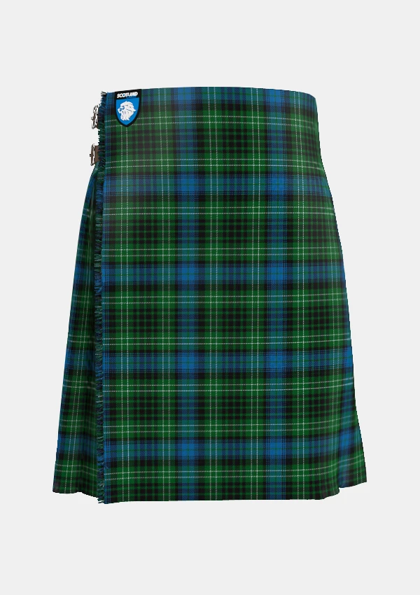 Traditional_O_Connor_Tartan_kilt_2217_front_image_with_pleated_design_and_adjustable_buckles_for_men