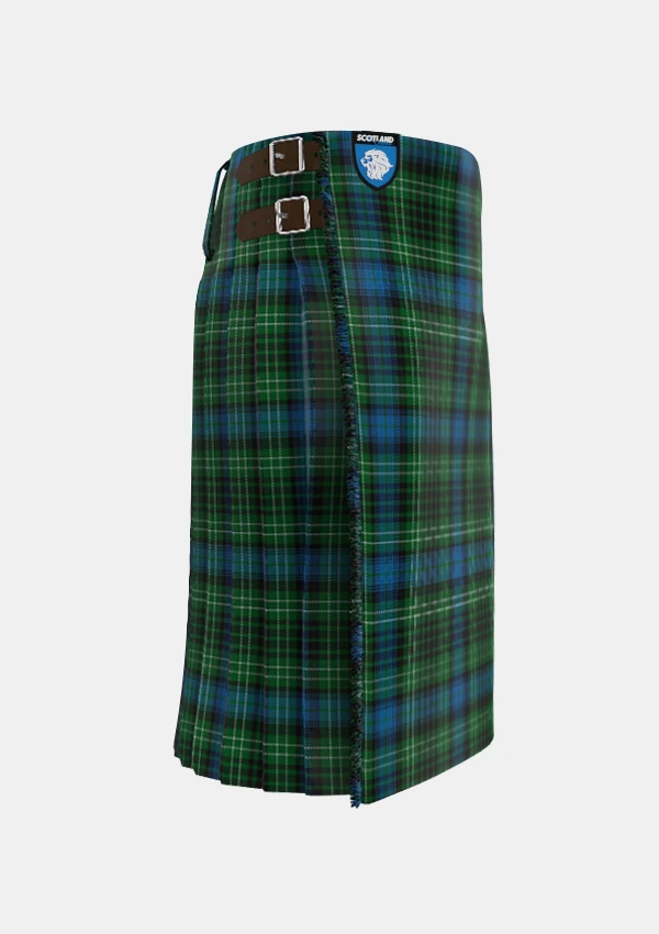Traditional_O_Connor_Tartan_kilt_2217_right_image_with_pleated_design_and_adjustable_buckles_for_men