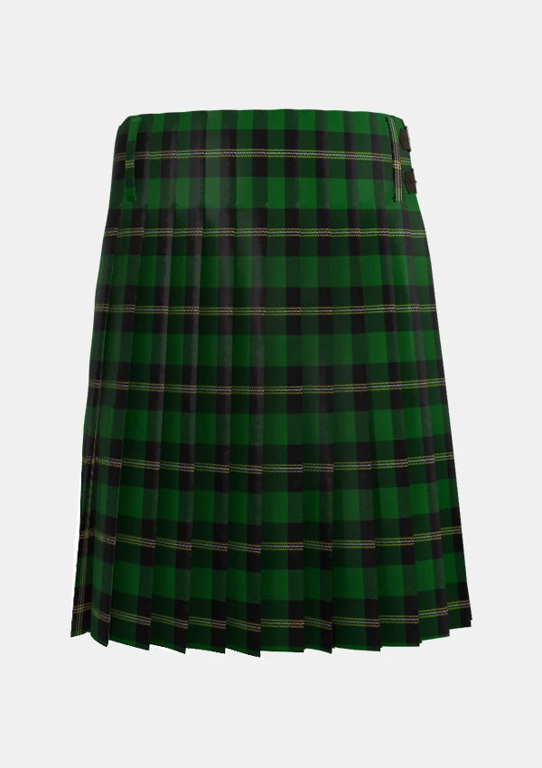 Traditional_O_Donoghue_Tartan_kilt_6399_back_image_with_pleated_design_and_adjustable_buckles_for_men