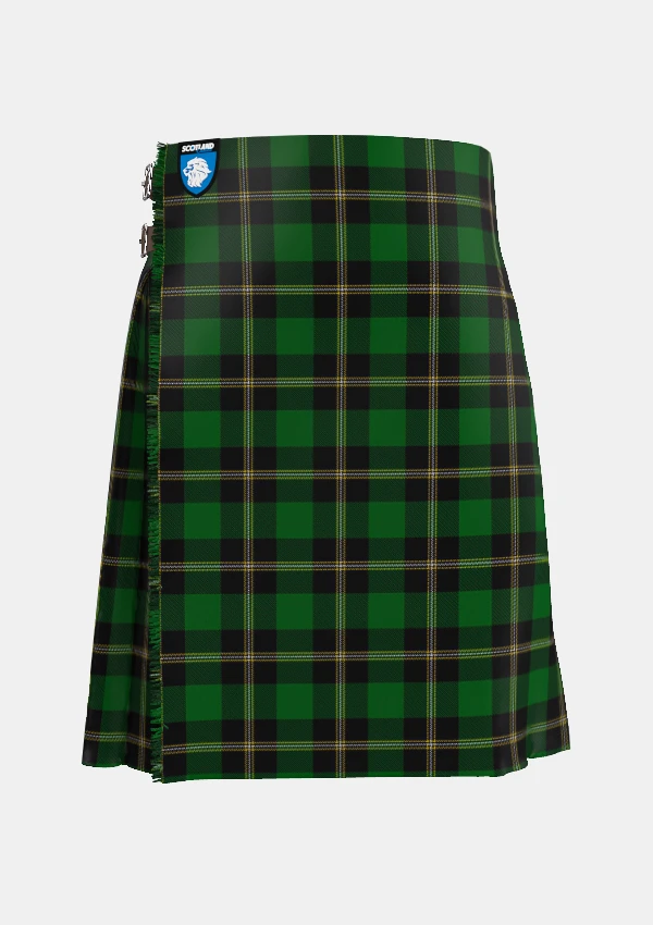 Traditional_O_Donoghue_Tartan_kilt_6399_front_image_with_pleated_design_and_adjustable_buckles_for_men