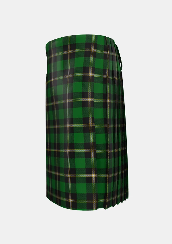 Traditional_O_Donoghue_Tartan_kilt_6399_left_image_with_pleated_design_and_adjustable_buckles_for_men