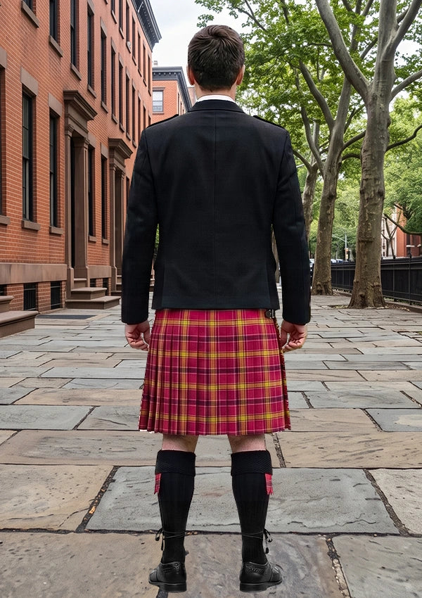 Traditional_O_Meehan_Tartan_5902_Kilt_and_Argyle_Jacket_Kilt_Outfit_back_image