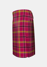 Traditional_O_Meehan_Tartan_kilt_left_image_with_pleated_design_and_adjustable_buckles_for_men