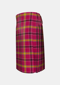 Traditional_O_Meehan_Tartan_kilt_left_image_with_pleated_design_and_adjustable_buckles_for_men