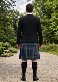 Traditional_O_Sheehan_Tartan_7115_Kilt_and_Argyle_Jacket_Kilt_Outfit_back_image
