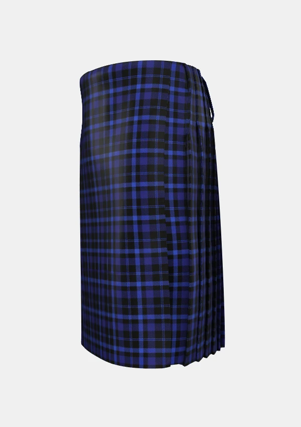Traditional_Oban_Tartan_kilt_5529_left_image_with_pleated_design_and_adjustable_buckles_for_men