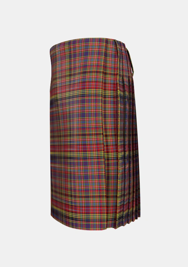 Traditional_Ogilvie_1_Tartan_1589_kilt_left_image_with_pleated_design_and_adjustable_buckles_for_men