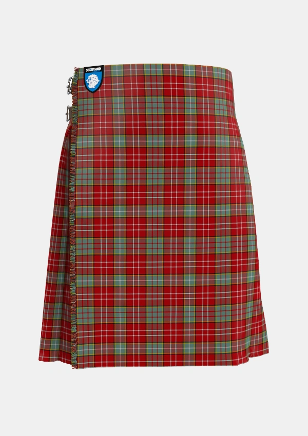 Traditional_Ogilvie_3_Tartan_467_kilt_front_image_with_pleated_design_and_adjustable_buckles_for_men