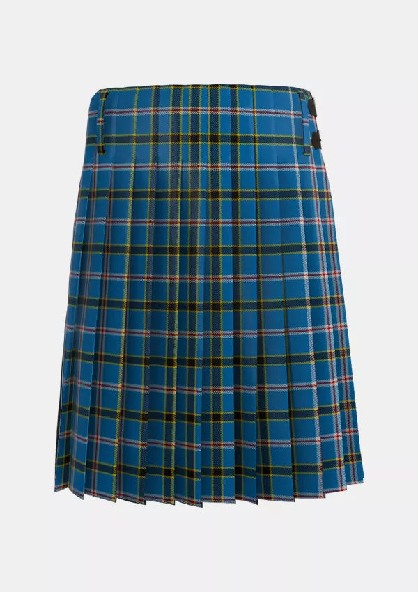 Traditional_Oklahoma_Tartan_kilt_back_image_with_pleated_design_and_adjustable_buckles_for_men