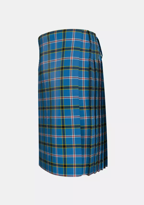 Traditional_Oklahoma_Tartan_kilt_left_image_with_pleated_design_and_adjustable_buckles_for_men
