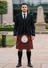 Traditional_Osborne_Charles_Tartan_12200_Kilt_and_Argyle_Jacket_Kilt_Outfit_front_image