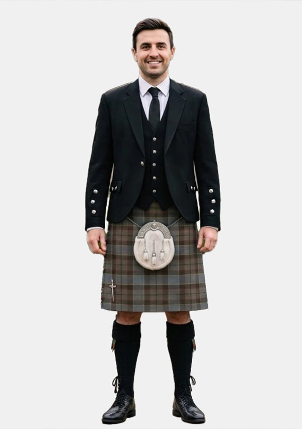Traditional_Outlander_tartan_11113_Kilt_and_Argyle_Jacket_Kilt_Outfits_front_image