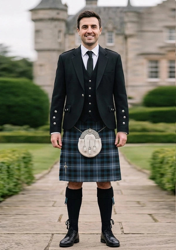 Traditional_Patriot_Ancient_tartan_7343_Kilt_and_Argyle_Jacket_Kilt_Outfit_front_image