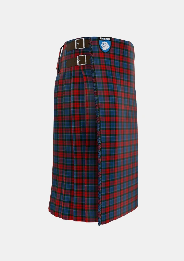 Traditional_Patterson_John_Personal_Tartan_2191_kilt_right_image_with_pleated_design_and_adjustable_buckles_for_men
