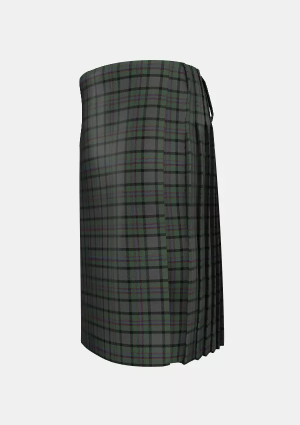 Traditional_Patterson_Robert_Family_Tartan_14997_kilt_left_image_with_pleated_design_and_adjustable_buckles_for_men