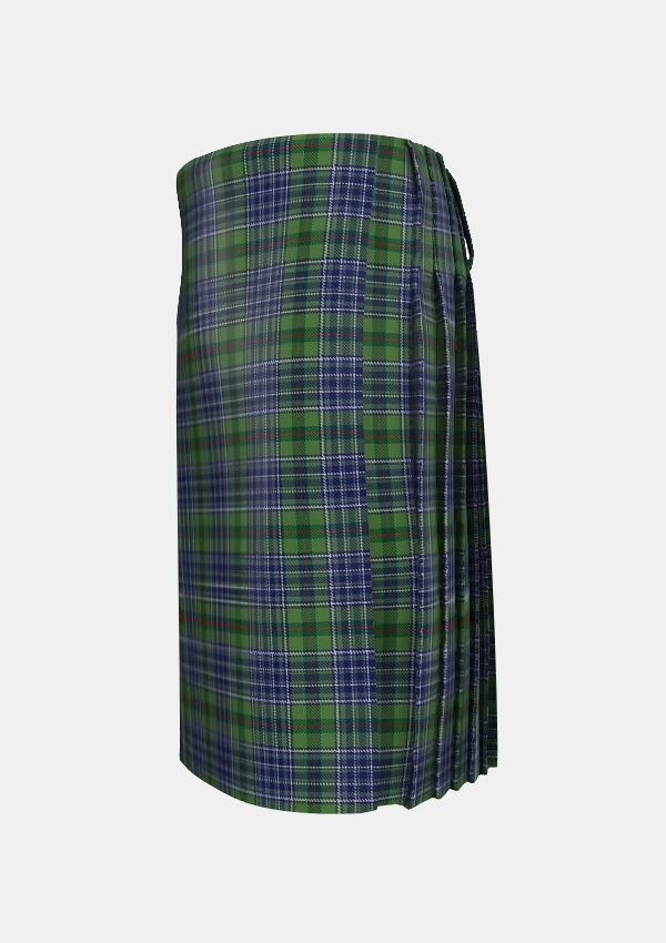 Traditional_Patterson_William_John_Magee_Tartan_kilt_left_image_with_pleated_design_and_adjustable_buckles_for_men