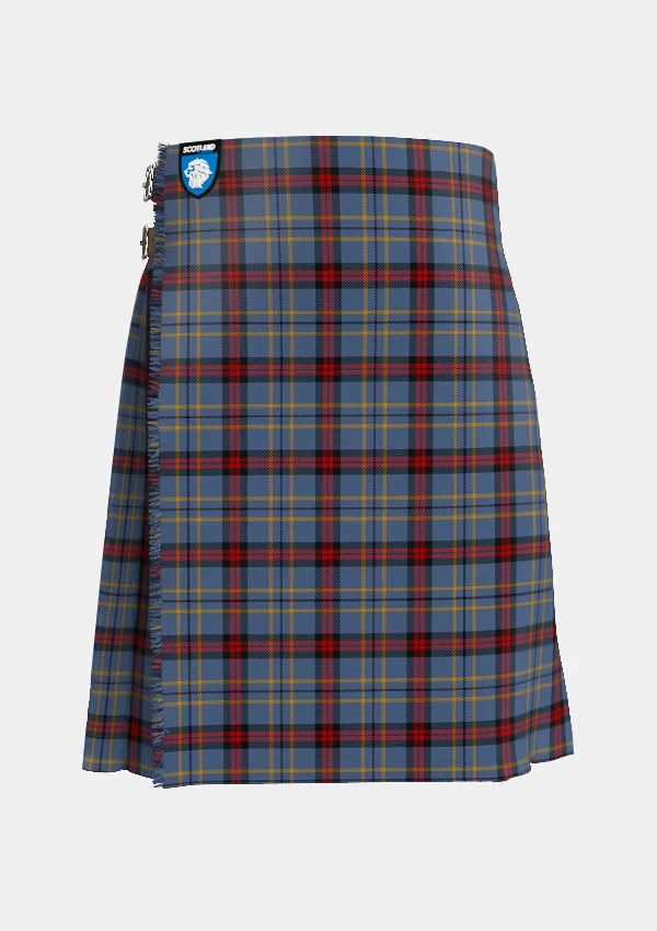 Traditional_Perkins_Tartan_kilt_front_image_with_pleated_design_and_adjustable_buckles_for_men