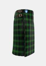 Traditional_Perry_Hunting_Green_Personal_Tartan_1119_kilt_right_image_with_pleated_design_and_adjustable_buckles_for_men