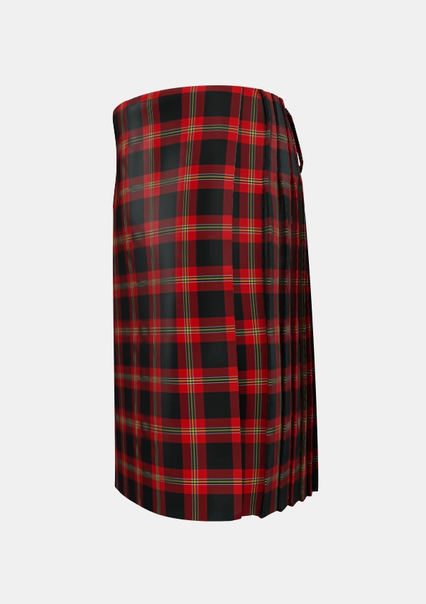 Traditional_Perry_Pirrie_Personal_Tartan_1212_kilt_left_image_with_pleated_design_and_adjustable_buckles_for_men