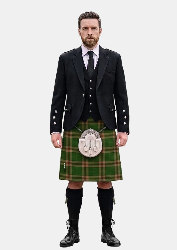 Traditional_Pettigrew_J_Family_Tartan_Kilt_and_Argyle_Jacket_Kilt_Outfits_front_image
